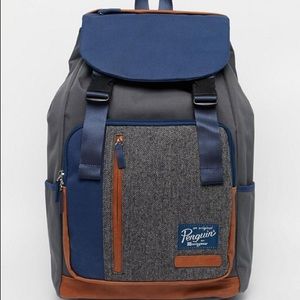 Original Penguin Mixed Media Backpack